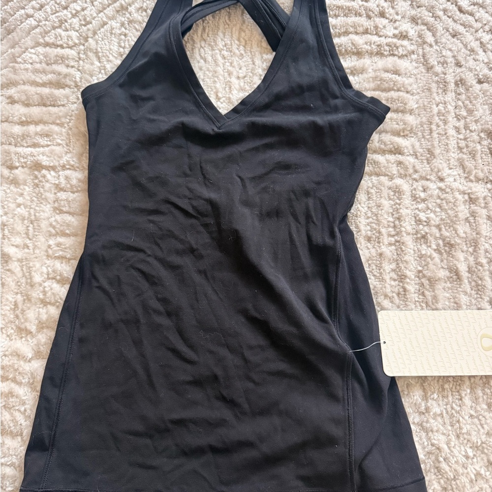Lululemon Black V-Neck Tank Top